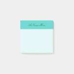 [ Thumbnail: Simple Turquoise Background W/ Dark Green Name Notes ]