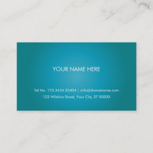 Simple Turquoise Business Card