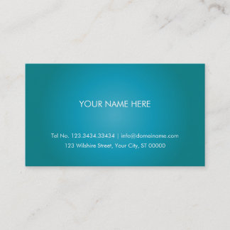 Simple Turquoise Business Card