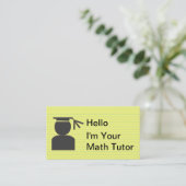 Simple Tutoring Business Cards (Standing Front)