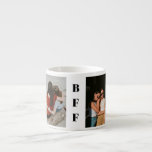 Simple Two Best Friend BFF Photo Personalized Espresso Cup<br><div class="desc">A unique and personalized espresso cup for your coffee lover best friend. Perfect as a memorable gift for her special day.</div>