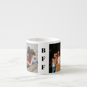 Simple Two Best Friend BFF Photo Personalized Espresso Cup