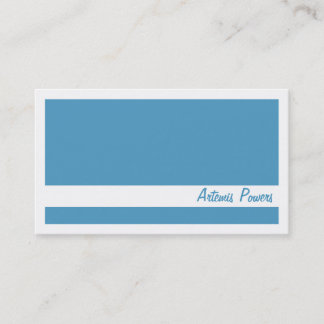 Simple Two color business card, blue and white Business Card