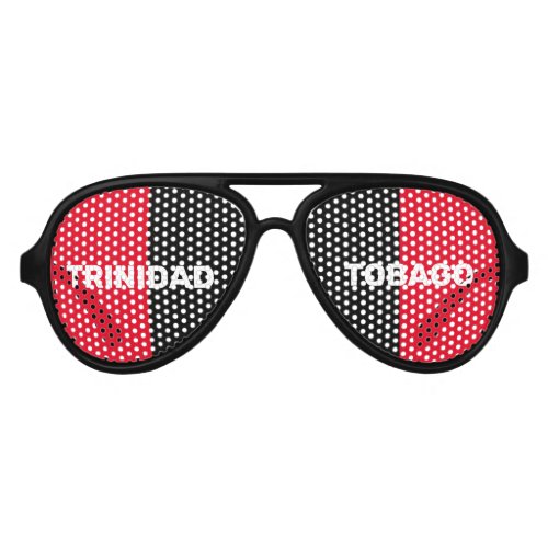 Simple Two Colored Trinidad  Tobago Aviator Sunglasses
