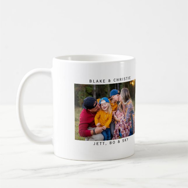 Simple Two Photo Custom  Coffee Mug (Left)