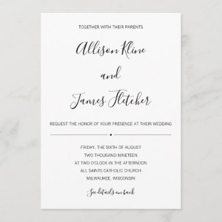 Simple Two-Sided Invitation with Online RSVP