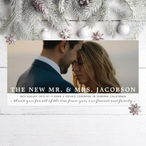 Simple Type and Photo Wedding Announcement