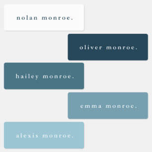 Simple Type Boho Kids Waterproof Name Labels