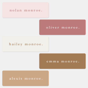 Simple Type Boho Kids Waterproof Name Labels