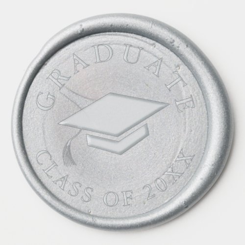 Simple Type Graduation Cap Class of Wax Seal Sticker