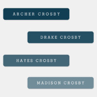 Simple Type Waterproof Name