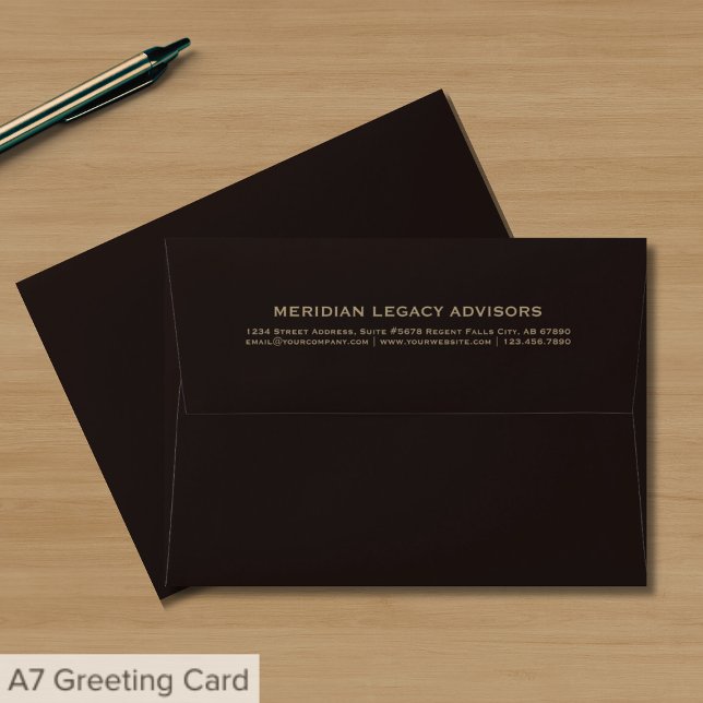 Simple Typographic Business Return Address Envelope (Creator Uploaded)
