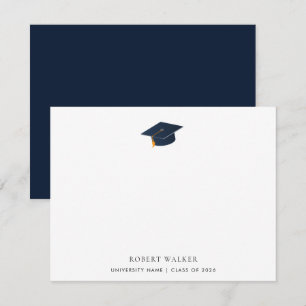 Simple Typographic Graduate Celebration Note Card