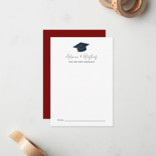 Simple Typographic Graduate Wisdom Note Card