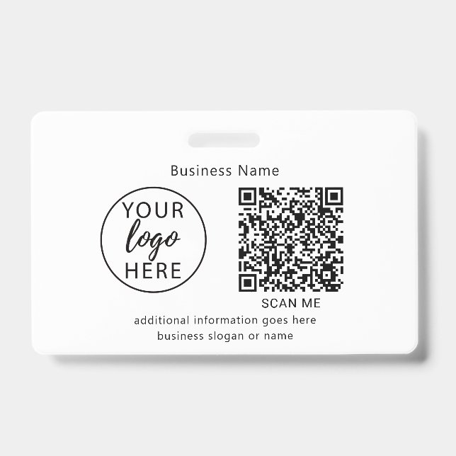 Simple Typography Company Logo Badge (Front)