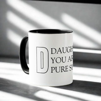 Simple Typography Daughter's Mug