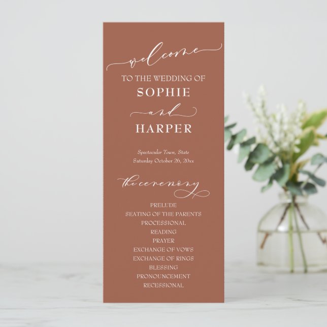 Simple Typography, Elegant Calligraphy Terracotta Program (Standing Front)