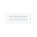 Simple Typography Family Name Return Address Self-inking Stamp Simple Typography Family Name Return Address Self-inking Stamp