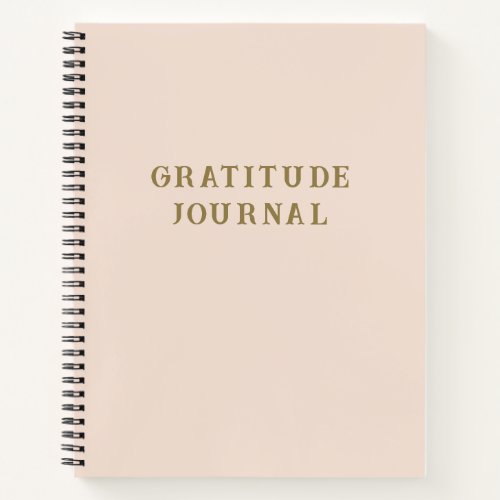 Simple Typography Gratitude Journal 