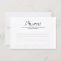 Simple Typography Memories Custom Photo Memorial