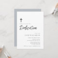 simple typography script baby dedication invitation | Zazzle