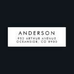 Simple Typography Self Inking Return Address Stamp<br><div class="desc">Simple and modern return address stamp featuring simple typography. This will be perfect for personal stationery and special occasions like weddings and holidays.</div>