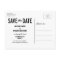 Simple Typography Vertical Save the Date Postcard