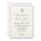 simple typography wedding invitation