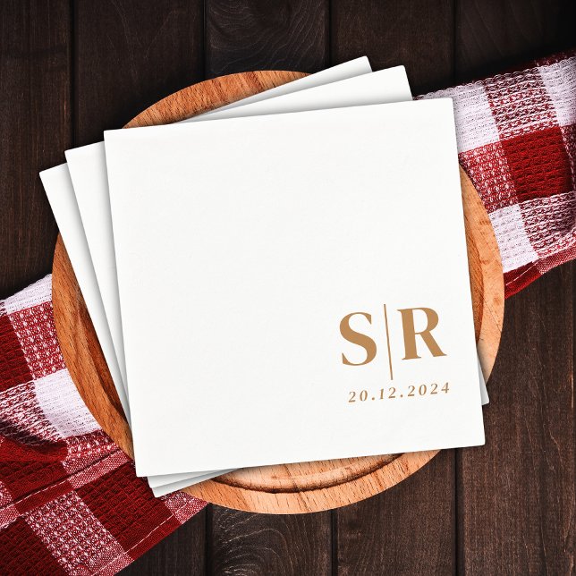 Simple typography Wedding Napkins (Creator Uploaded)