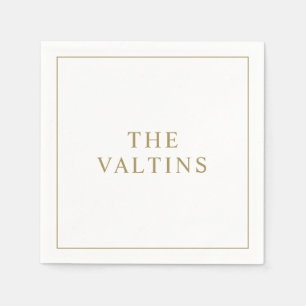 Simple Typography Wedding Napkins