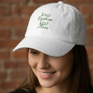 Simple Typography Your Quote Green Hat