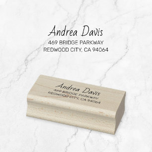 Simple Typograpy Address 02. Script Font . Rubber Stamp