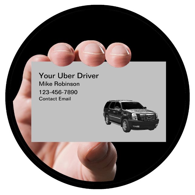 Simple Uber Drive SUV Business Cards (Creator Uploaded)
