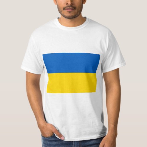 Simple Ukrainian flag T_shirt