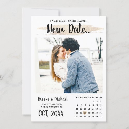 Simple unique Stylish  Calendar Change The Date Save The Date