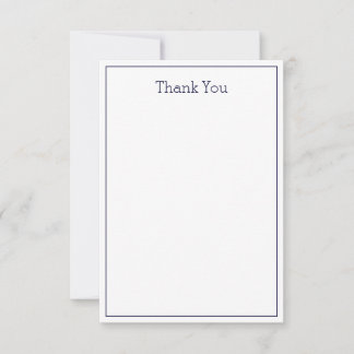 Simple Unisex Thank You Card - Flat Card
