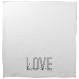 Simple, urban, modern, cool design Love Barcelona Cloth Napkin