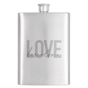 Simple, urban, modern, cool design Love Barcelona Flask