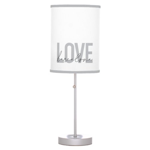 Simple urban modern cool design Love Barcelona Table Lamp