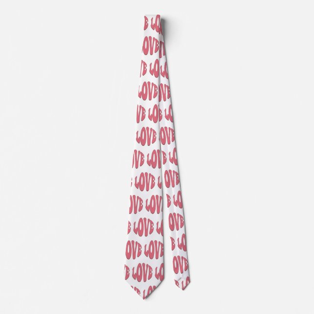 Simple, urban, modern, cool design Love Neck Tie (Front)