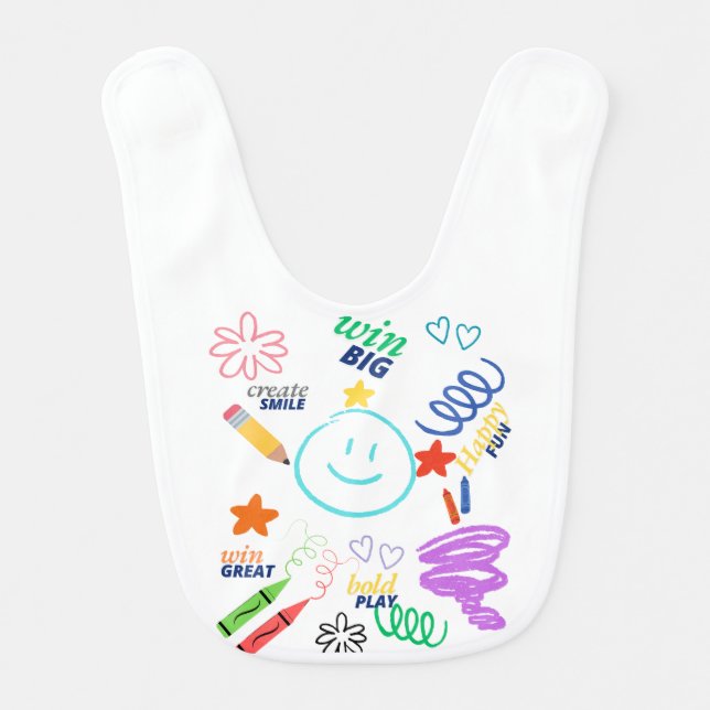 simple use baby bib (Front)