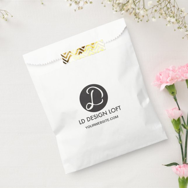 Simple Use Your logo and website Favor Bag (Sealed)