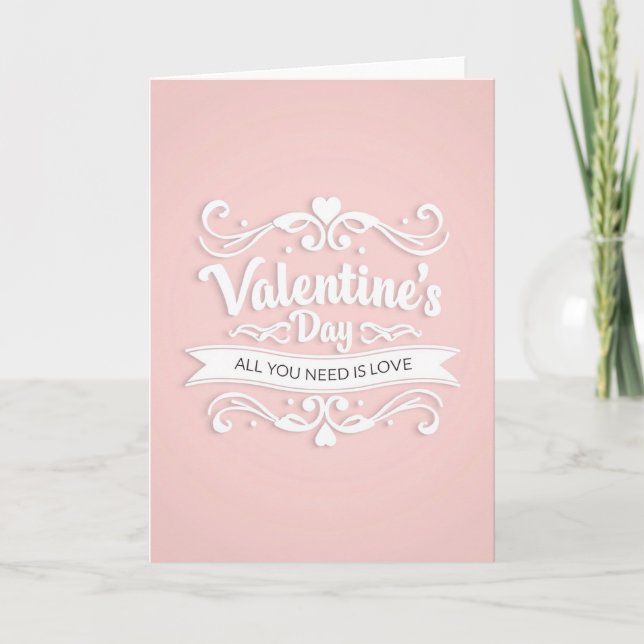 Simple Valentines Day Love Card (Front)