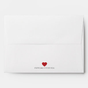 Simple Valentine's Day Personalized Envelopes 5x7