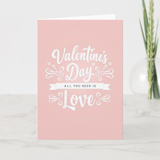 Simple Valentines Love Card (Front)