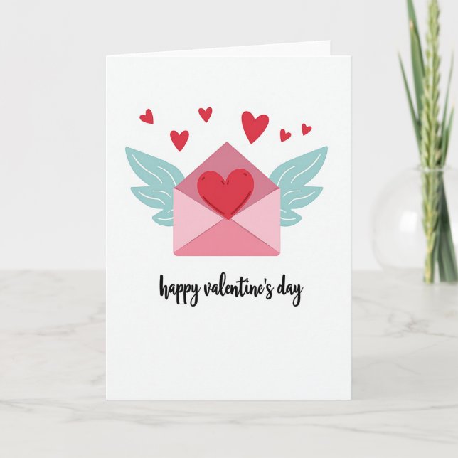 Simple Valentines Love Letter Card (Front)