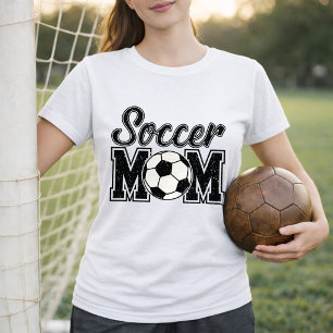 Simple Varsity Soccer Mom Style T-Shirt