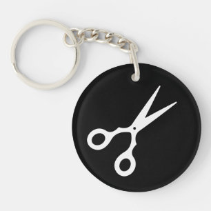 Simple Vector Scissors (Pick Your Own Color) Keychain