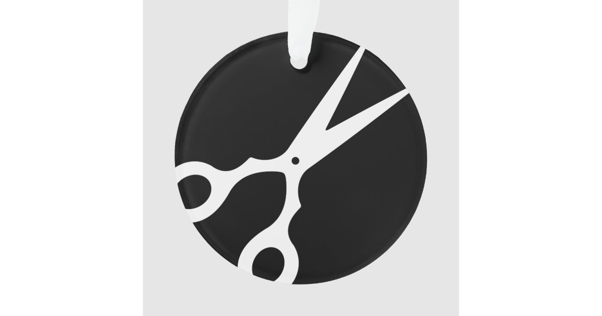 Simple Vector Scissors (Pick Your Own Color) Ornament | Zazzle