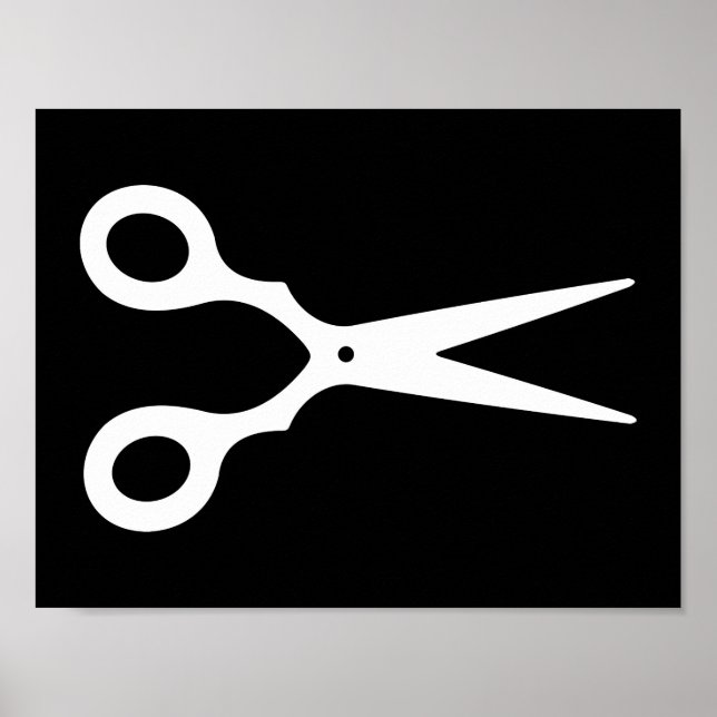Simple Vector Scissors (Pick Your Own Color) Poster (Front)